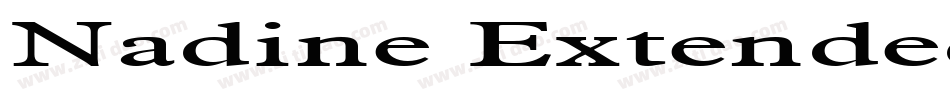 Nadine Extended Bold字体转换